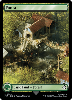 Forest #326 | Near Mint | Fallout Magic MTG - Image 1