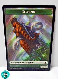 Elephant / Zombie 06/03 MTG Double-Sided Token Aetherdrift New NM - Image 1