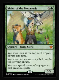 1 x Vizier of the Menagerie-Magic the Gathering-MTG-Foundations-Near Mint-mythic - Image 1