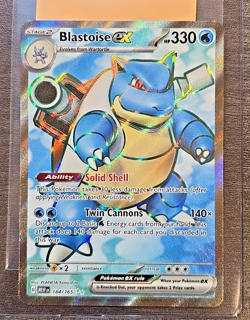 Blastoise ex 184/165 Pokemon 151 Full Art Ultra Rare Near MINT English - Image 1