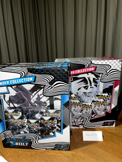 Pokemon TCG 3x Black Bolt & White Flare Binder Collection Pair (30 PACKS TOTAL) - Image 1