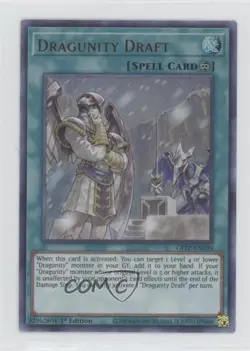 UR - Dragunity Draft 1st Ed. YuGiOh Ghosts From The Past #GFTP-EN039 1md - Image 1