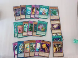 YUGIOH Dragons of Legend DRL2 Lot of 24 Cards + Teal Dice - Image 1