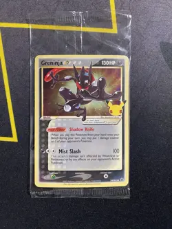 Greninja Gold Star SWSH144 - Celebrations PROMO Pokemon Card SWIRL Sealed - Image 1
