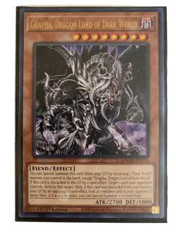 YUGIOH Dark World Fabled Deck Complete 40 - Cards w/ BRAND NEW SLEEVES - Image 1