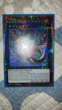 Yugioh - Cyber Dragon Infinity RA04-EN068 1st Quarter Century Rare Alt Art NM - Image 1