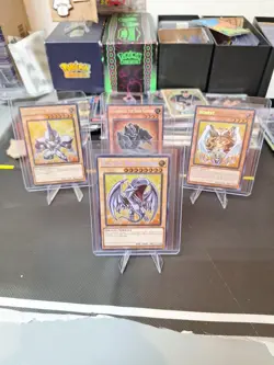 4 Card Yugioh Blue Eyes White Dragon Lot - Image 1