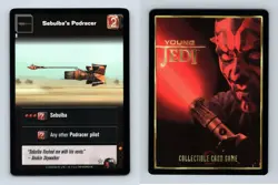 Sebulba's Podracer #109 Young Jedi Menace Of Darth Maul 1999 DS Rare CCG Card - Image 1