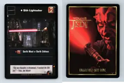 Sith Lightsaber #107 Young Jedi Menace Of Darth Maul 1999 DS Rare CCG Card - Image 1