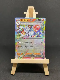 Pokemon Card Cinderace ex 028/142 Double Rare Stellar Crown Near Mint - Image 1