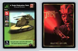 Trade Federation Tank #88 Young Jedi Menace Of Darth Maul 1999 DS Rare CCG Card - Image 1