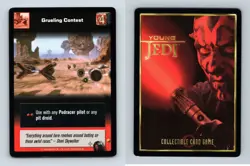 Grueling Contest #124 Young Jedi Menace Of Darth Maul 1999 DS Uncommon CCG Card - Image 1