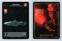Battleship #140 Young Jedi Menace Of Darth Maul 1999 DS Common CCG Card - Image 1