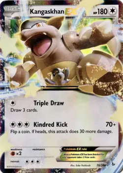 Kangaskhan EX - 78/106 - Pokemon Flashfire XY Ultra Rare Card LP - Image 1