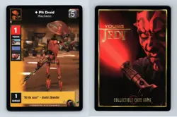 Pit Droid #94 Young Jedi Menace Of Darth Maul 1999 DS Common CCG Card - Image 1
