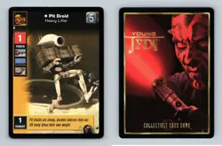 Pit Droid #93 Young Jedi Menace Of Darth Maul 1999 DS Common CCG Card - Image 1