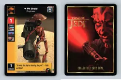 Pit Droid #92 Young Jedi Menace Of Darth Maul 1999 DS Common CCG Card - Image 1