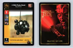 Sith Probe Droid #91 Young Jedi Menace Of Darth Maul 1999 DS Common CCG Card - Image 1