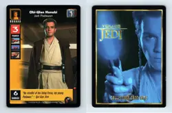 Obi-Wan Kenobi #33 Young Jedi Menace Of Darth Maul 1999 LS Starter CCG Card - Image 1