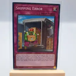 Yugioh TCG Trading Card Single Shipping Error #079 Trap - Image 1