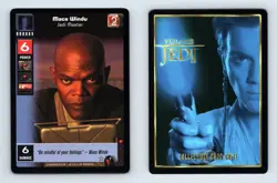 Mace Windu #7 Young Jedi Menace Of Darth Maul 1999 LS Rare CCG Card - Image 1
