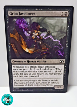Grim Javelineer 89 Common MTG Aetherdrift New NM - Image 1