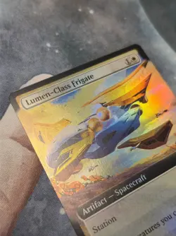 FOIL R 0321 Lumen-Class Frigate Rare EXTENDED ART Edge of Eternities MTG Card - Image 2