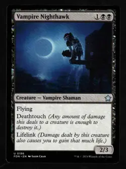 4x Vampire Nighthawk-Magic the Gathering-MTG-Foundations-Near Mint-4x - Image 1