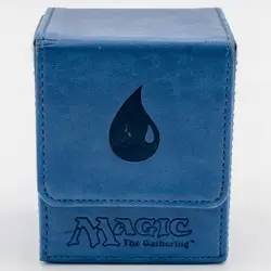 Ultra PRO MTG Blue Mana Symbol Deck Box - Island Water Leatherette Box - Image 1