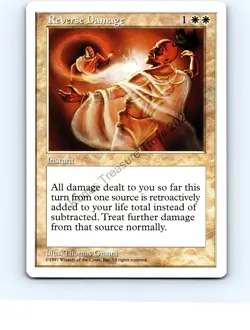 Reverse Damage White Rare Fifth Edition MTG NP Near Mint or Better - Image 1