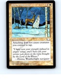 Serra's Blessing White Uncommon Weatherlight MTG LP Exc/Exc+ - Image 1