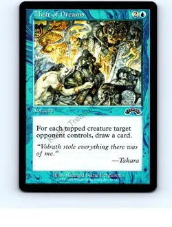 Theft of Dreams Blue #49 Common Exodus MTG LP Exc+/NM - Image 1