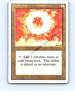 Sol Ring Artifact Uncommon Revised Edition MTG LP VG+/Exc - Image 1