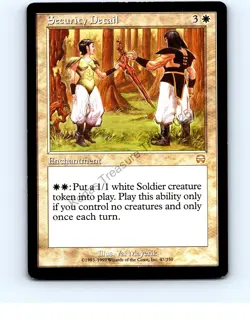Security Detail White #47 Rare Mercadian Masques MTG NP NM/NM+ - Image 1
