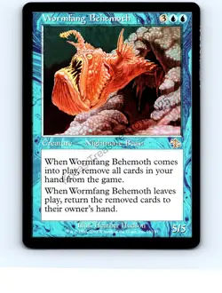 Wormfang Behemoth #55 Rare Judgment MTG NP Near Mint or Better - Image 1
