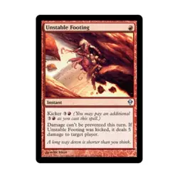 WOTC MtG Zendikar Unstable Footing (U) (x4) NM - Image 1