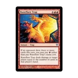 WOTC MtG Zendikar Runeflare Trap (U) (x4) NM - Image 1