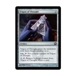 WOTC MtG Scars of Mirrodin Trigon of Thought (U) (x4) NM - Image 1