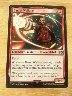 Barret Wallace U #129 MTG Final Fantasy FF7 FFVII FIN EN - FREE SHIP - Image 1