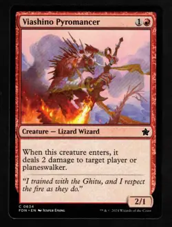 4x Viashino Pyromancer-Magic the Gathering-MTG-Foundations-Near Mint-4x - Image 1