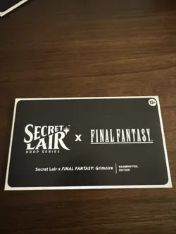 English MTG Final Fantasy Secret Lair "Grimoire" Foil Ships ASAP - Image 1