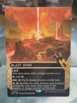 M 0002 Blast Zone STELLAR SIGHTS BORDERLESS Edge of Eternities MTG Card EOS Land - Image 1