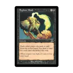 WOTC MtG Onslaught Syphon Mind (C) (Foil) VG - Image 1