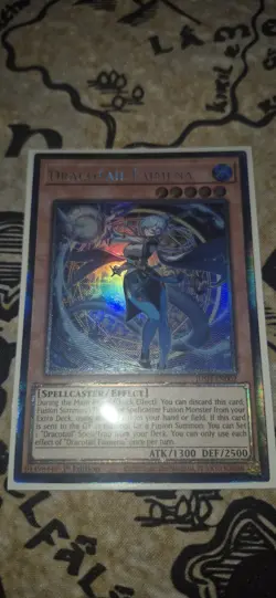 YUGIOH JUSH-EN002 Dracotail Faimena Collector's Rare 1st Edition - Image 1