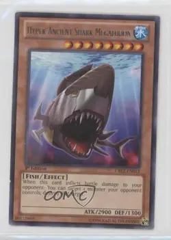 Hyper-Ancient Shark Megalodon 1st Ed. YuGiOh Cosmo Blazer #CBLZ-EN012 00em - Image 1