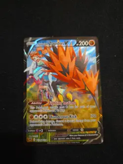 Pokemon Card Galarian Zapdos V TG19/TG30 Ultra Rare Astral Radiance Near Mint - Image 1