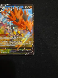 Pokemon Card Galarian Zapdos V TG19/TG30 Ultra Rare Astral Radiance Near Mint - Image 4