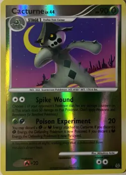 Pokemon Card - Cacturne Platinum 42/127 Reverse Holo - Image 1
