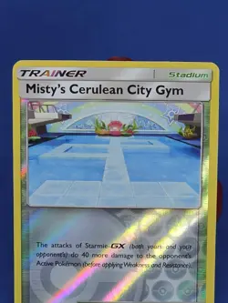 Mistys Cerulean City Gym Reverse Holo 61/68 Hidden Fates Pokemon Card 2019 - Image 3