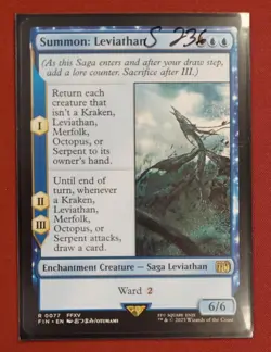 R 0077 Summon: Leviathan NM Rare FFXV Final Fantasy MTG Card - Image 1
